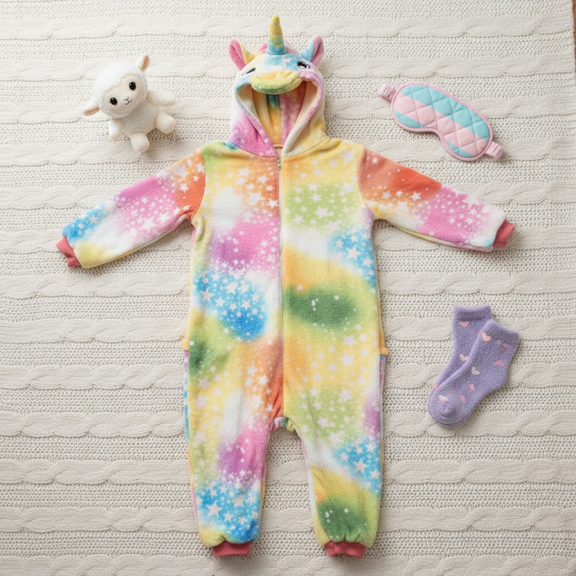 unicorn onesies adult - flat-lay