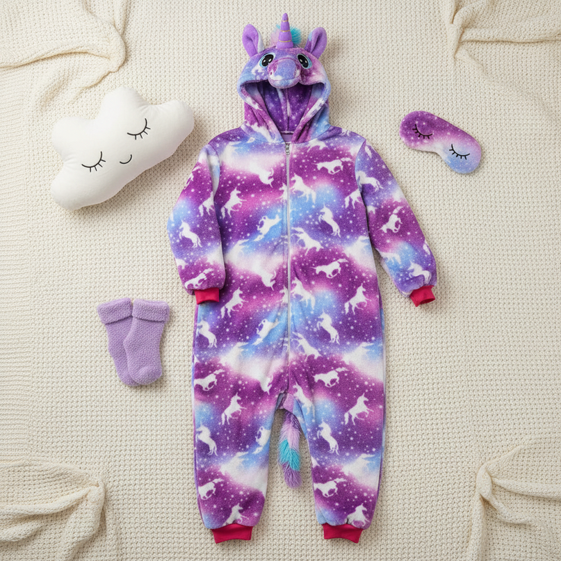 unicorn onesies for adults - flat-lay