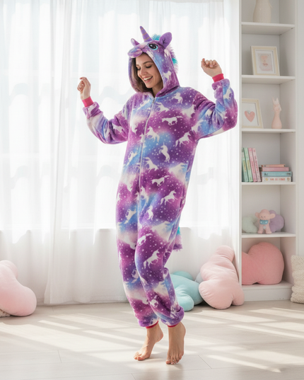 unicorn onesies for adults - in-use