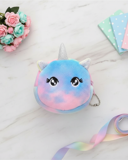 unicorn open eyes purse - flat-lay