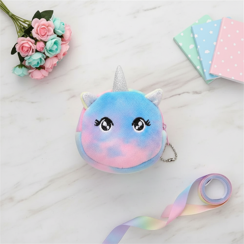 unicorn open eyes purse - flat-lay