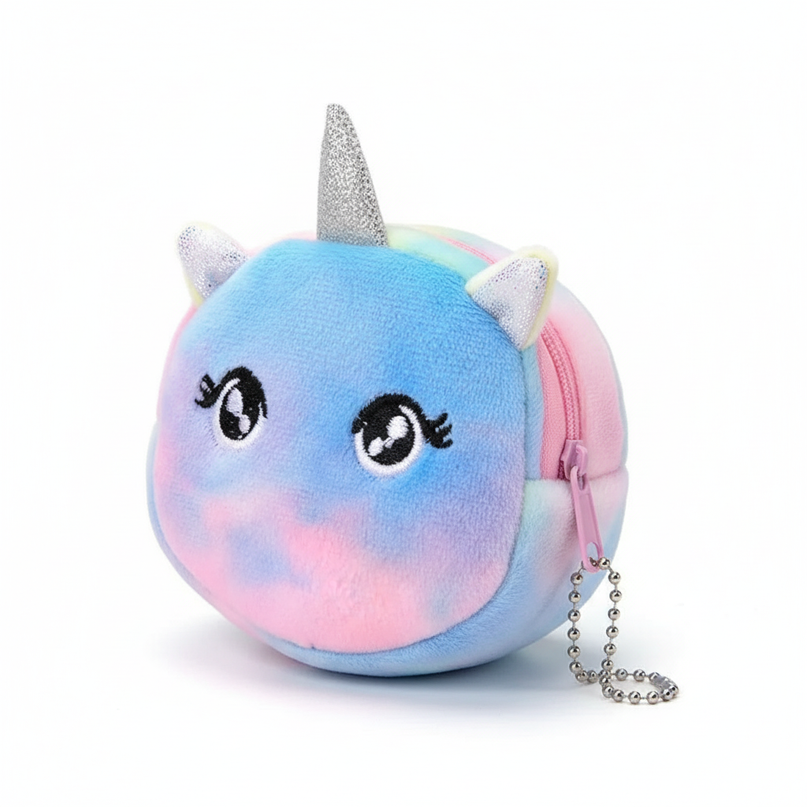 unicorn open eyes purse - white-bg