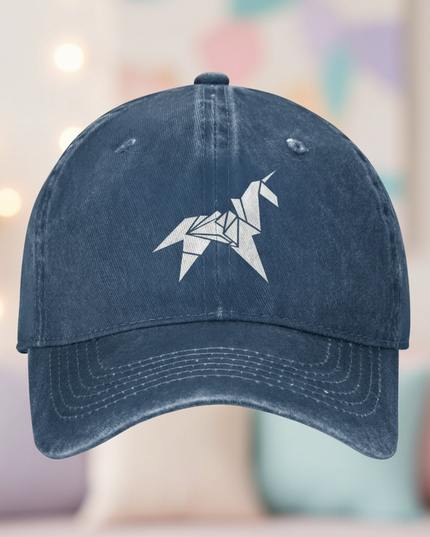 unicorn origami cap - lifestyle