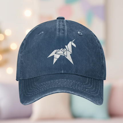 unicorn origami cap - lifestyle