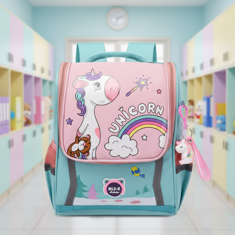 unicorn orthopedic backpack for school - lifestyle