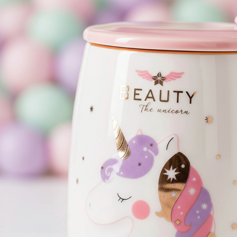 unicorn-painted-mug - detail