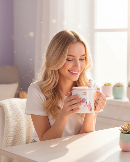 unicorn-painted-mug - in-use