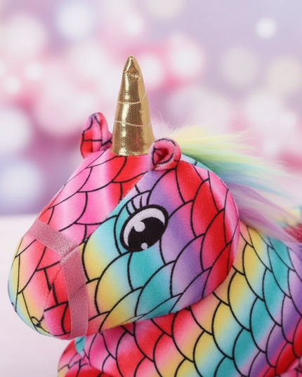 unicorn pajama slippers - detail