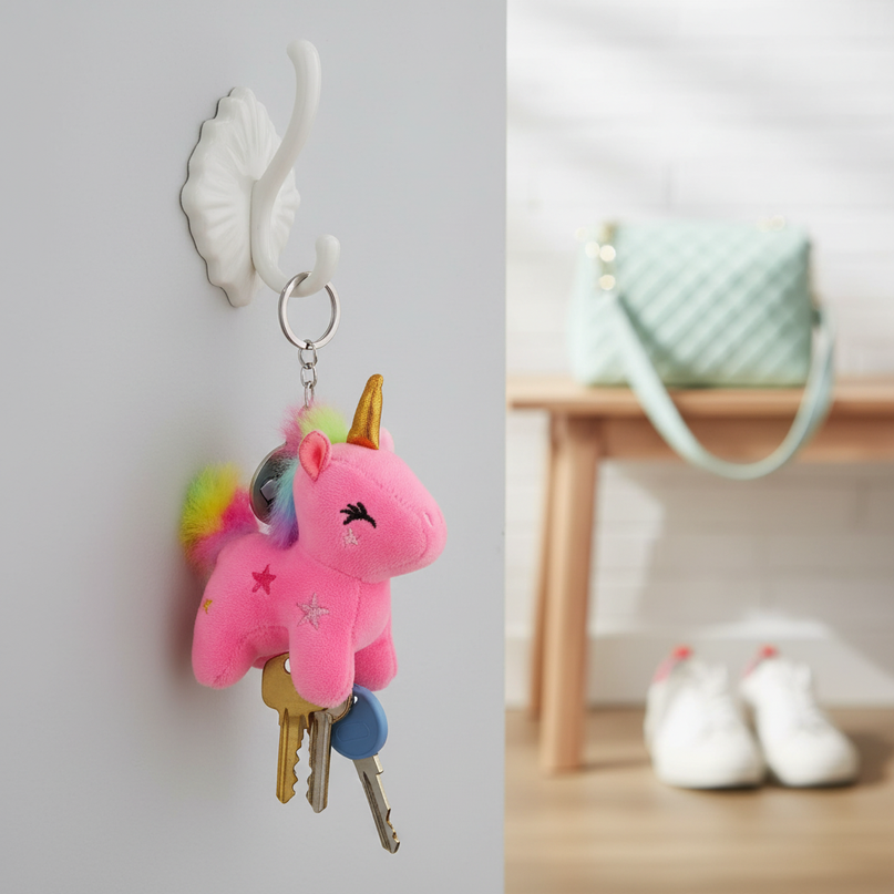 unicorn party favor keychain - lifestyle