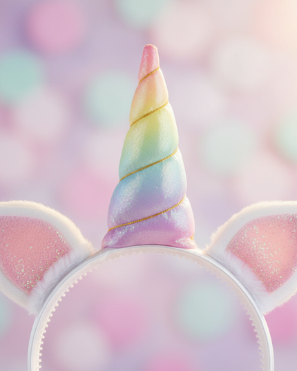 unicorn party favors headband set - detail