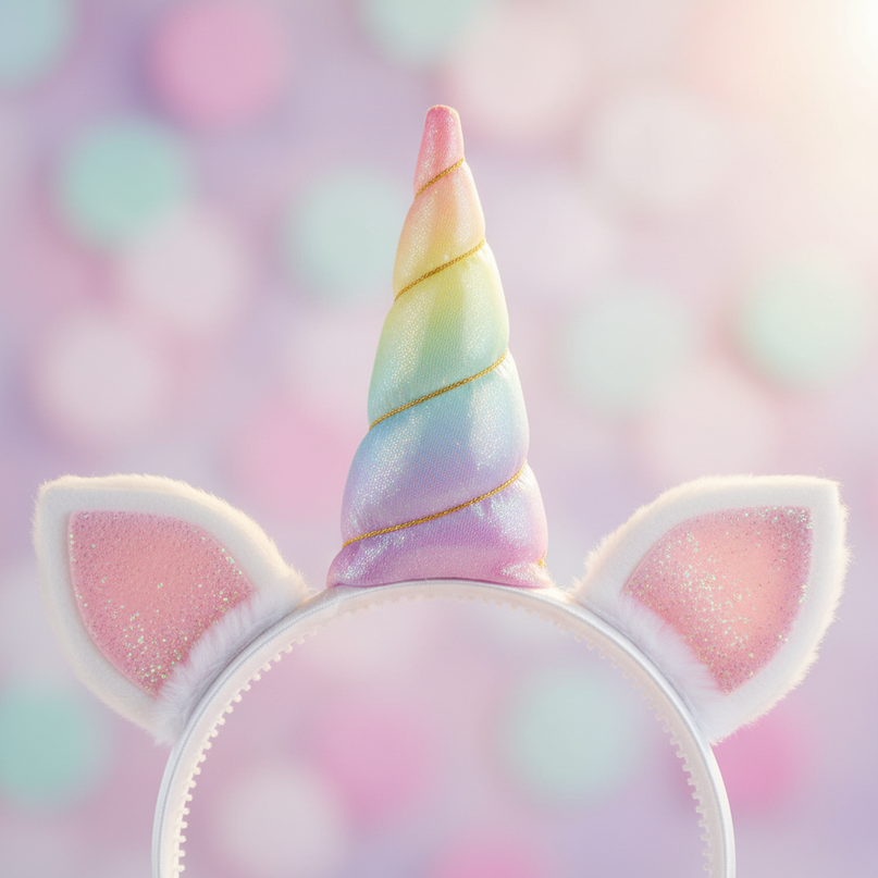 unicorn party favors headband set - detail