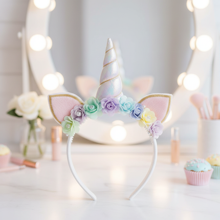 unicorn party favors headband set - lifestyle