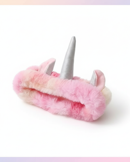 unicorn party hat headband - white-bg