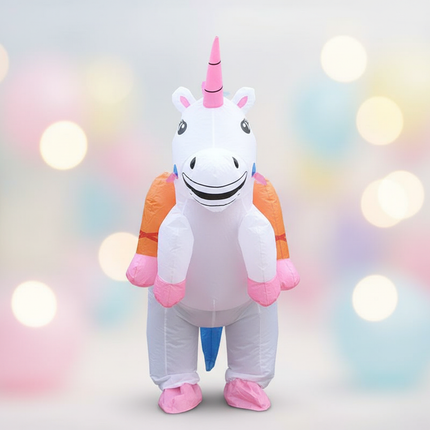 unicorn party inflatable costume - lifestyle