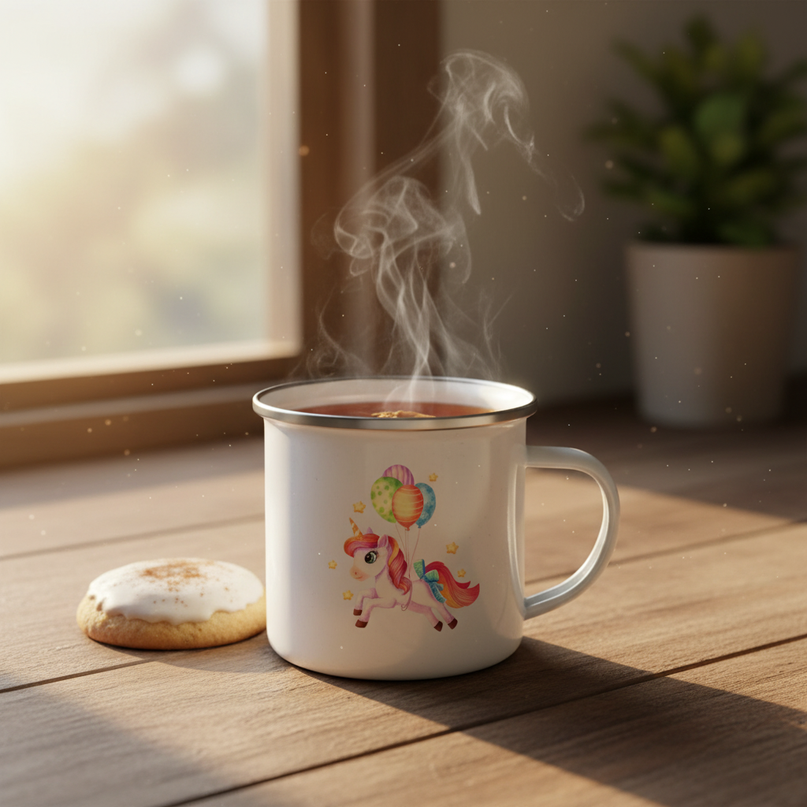 unicorn party mug - lifestyle