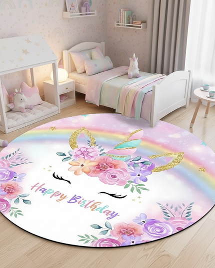 unicorn party rug - lifestyle