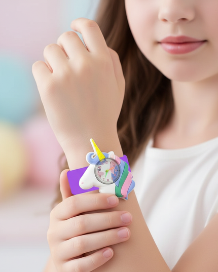 unicorn party watch - in-use