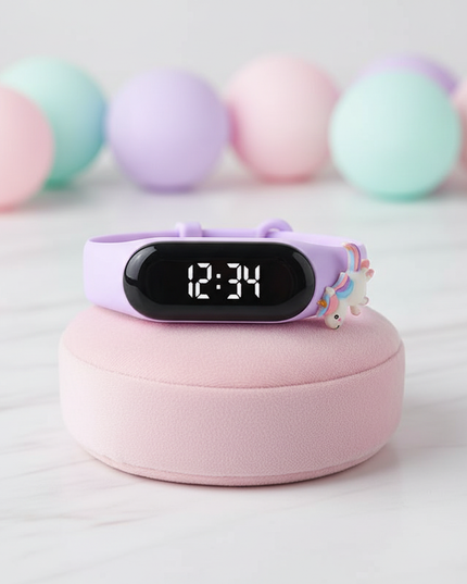 unicorn pastel led watch - lifestyle