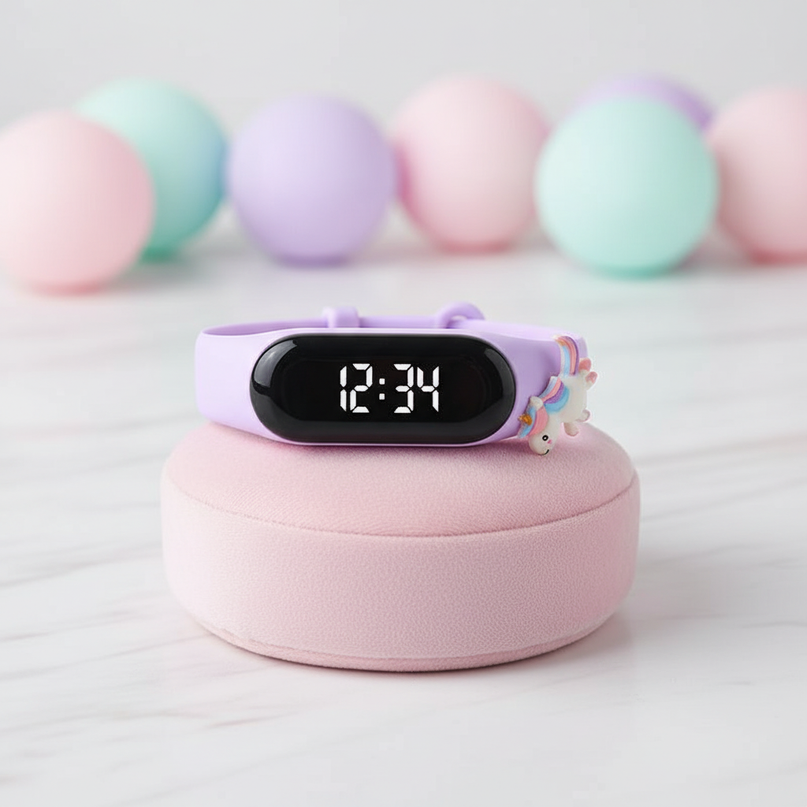 unicorn pastel led watch - lifestyle