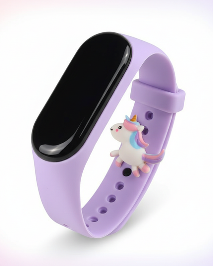 unicorn pastel led watch - white-bg