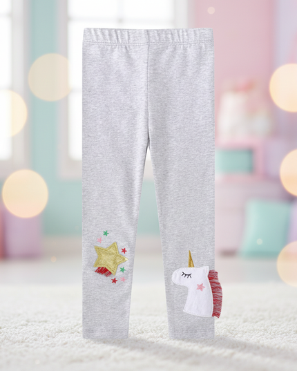 unicorn patchwork leggings - lifestyle