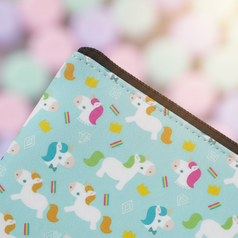 unicorn pattern coin purse - detail