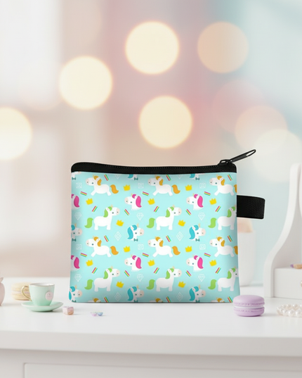 unicorn pattern coin purse - lifestyle