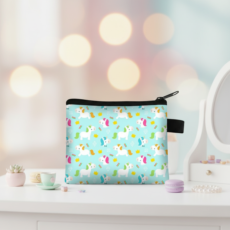 unicorn pattern coin purse - lifestyle