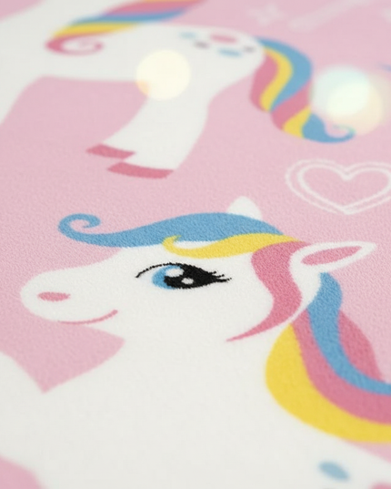 unicorn pattern rug - detail