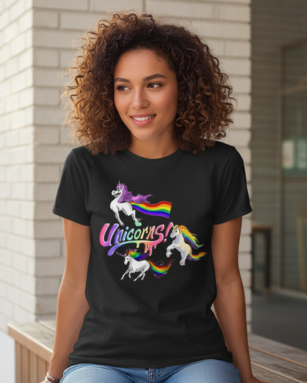 unicorn pattern shirt - lifestyle