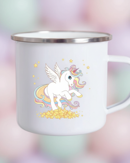 winged unicorn mug - detail