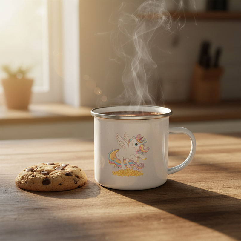 winged unicorn mug - lifestyle