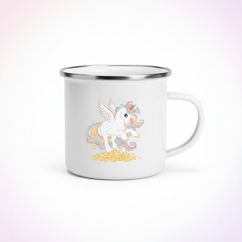 winged unicorn mug - white-bg