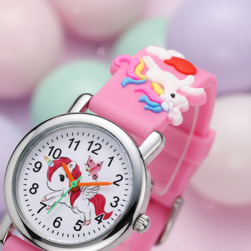 winged unicorn watch - detail