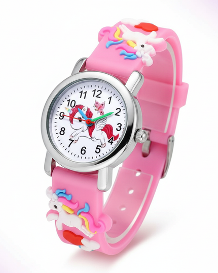 winged unicorn watch - white-bg