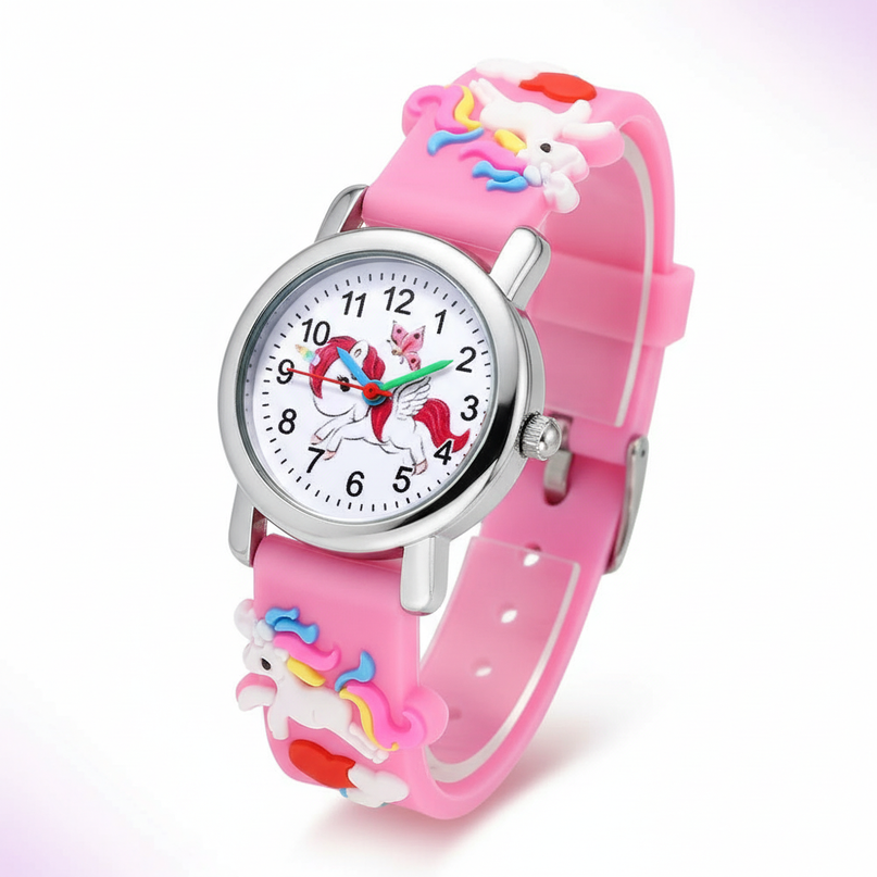 winged unicorn watch - white-bg