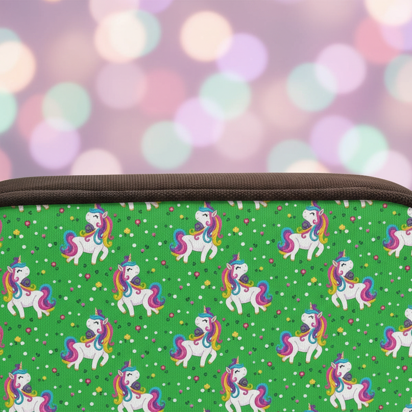 unicorn pencil case for girls - detail