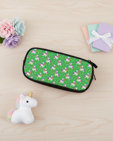 unicorn pencil case for girls - flat-lay