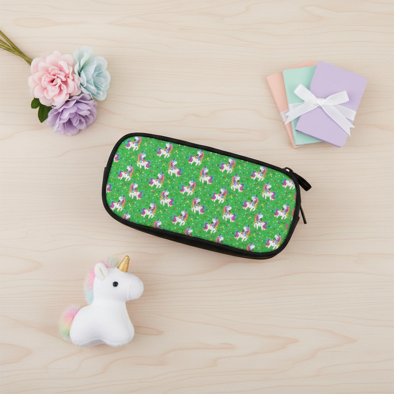 unicorn pencil case for girls - flat-lay
