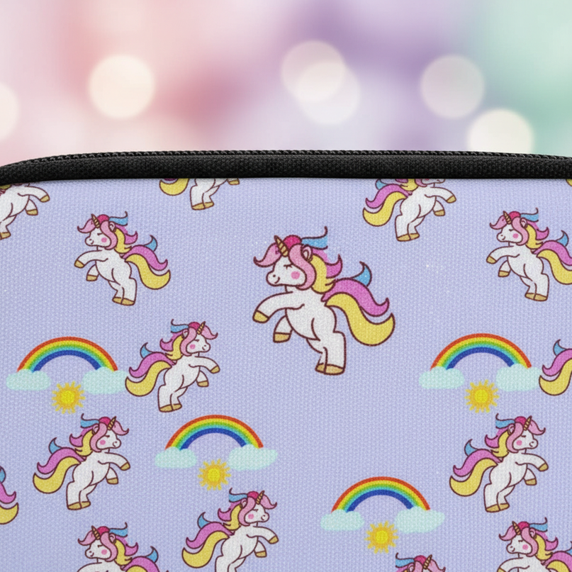 unicorn pencil case for kids - detail