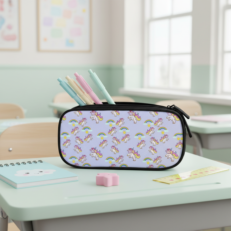 unicorn pencil case for kids - lifestyle