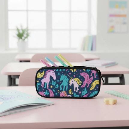unicorn pencil case for school - lifestyle