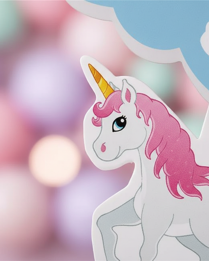 unicorn pendulum clock - detail