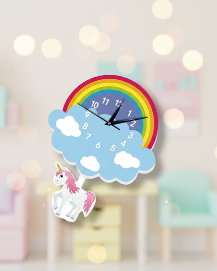 unicorn pendulum clock - lifestyle