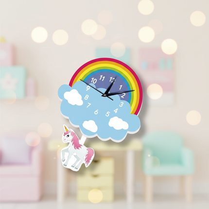 unicorn pendulum clock - lifestyle