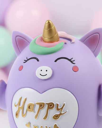 unicorn piggy bank girls - detail