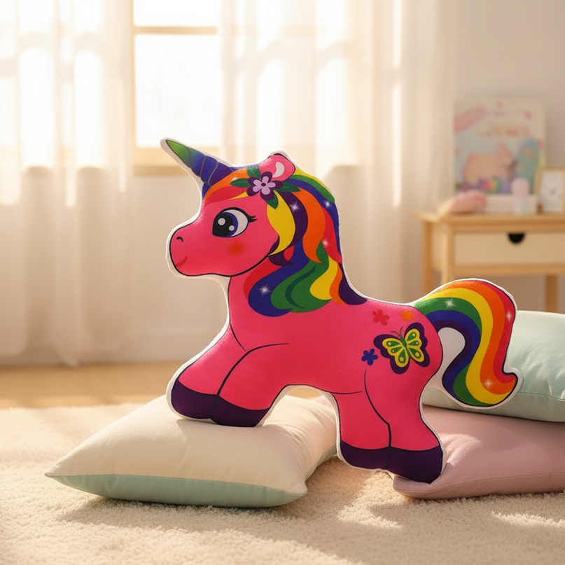 unicorn pillow plush - lifestyle