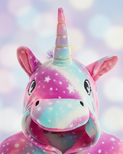 unicorn pj onesie - detail
