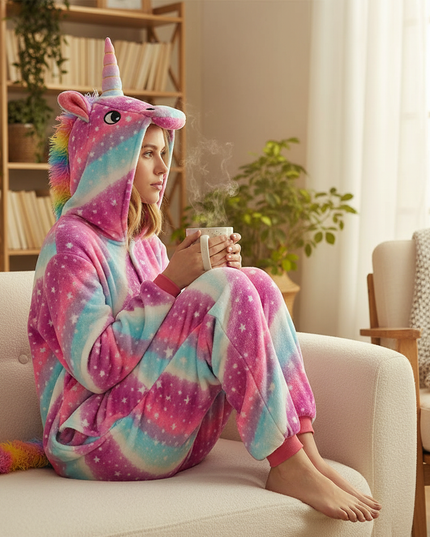unicorn pj onesie - lifestyle