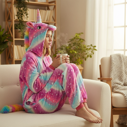 unicorn pj onesie - lifestyle